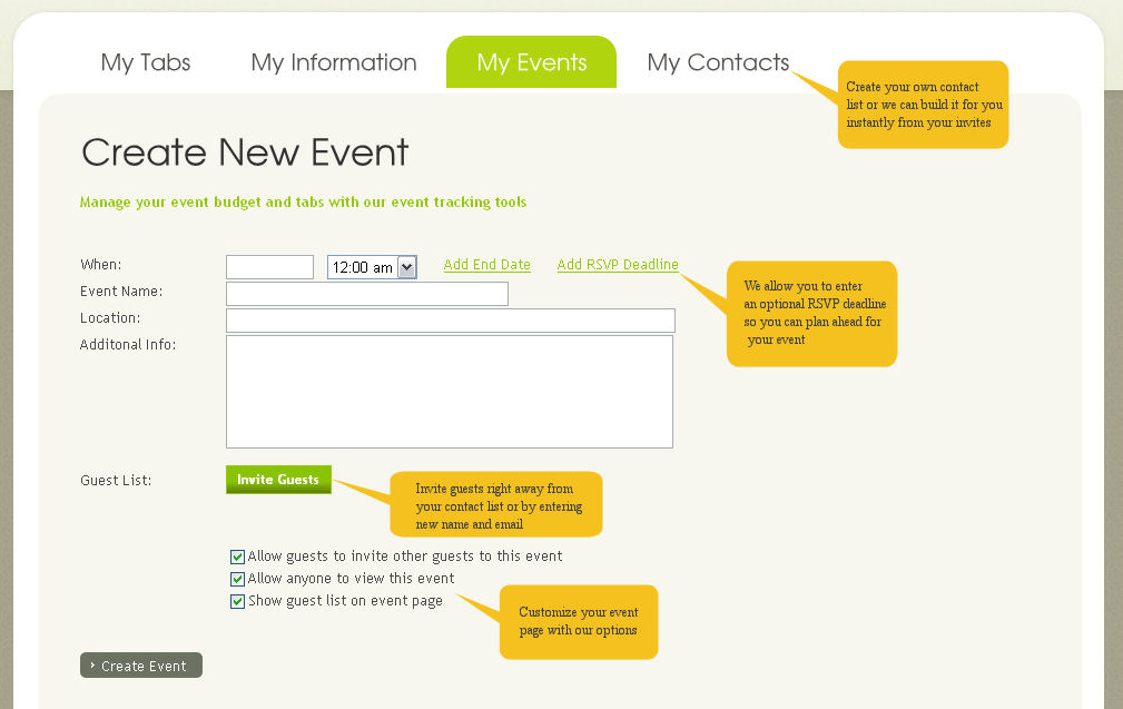plan and manage events